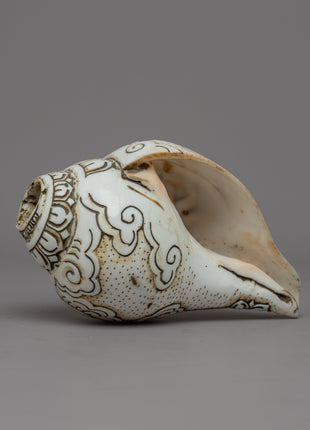 Hand craved Ritual Shankha