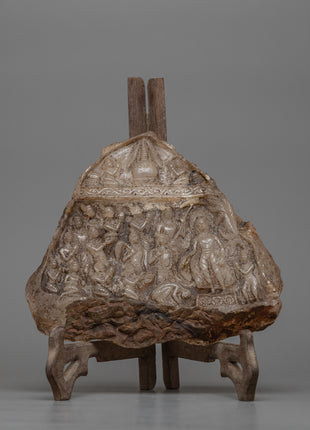 Himalayan Crystal Stone Buddha Lumbini Journey Relief art 