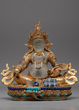 Crystal Kubera Statue
