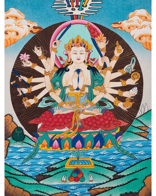 Bodhisattva Cundi Thangka | Mother Of All Bodhisattva Painting