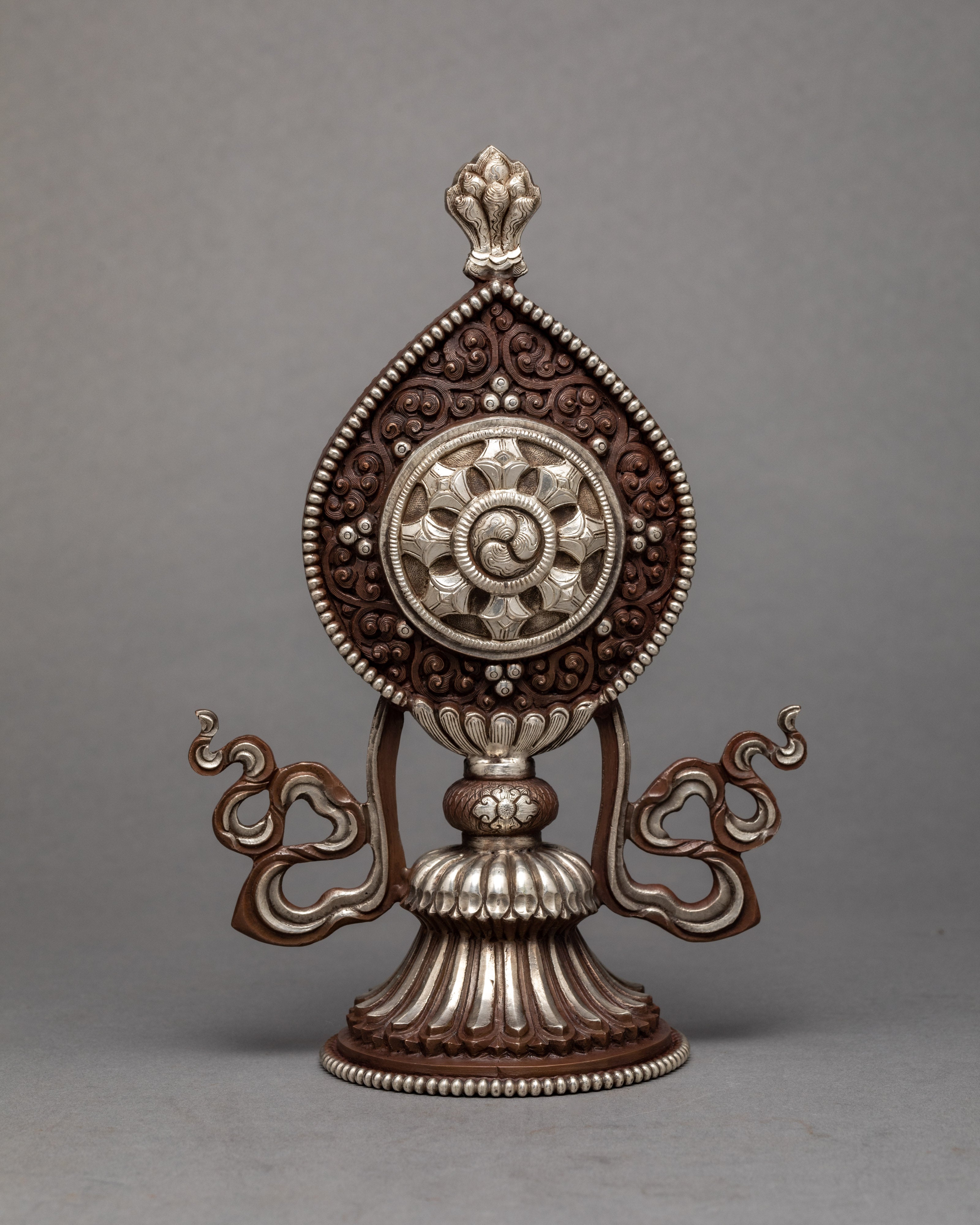 The Wheel Of The Law | Hand-crafted Dharma Chakra and Two Deer