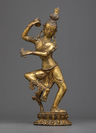 Chintamuni Lokeshvara Statue |  Elegant Handcrafted Symbol of Cosmic Dance