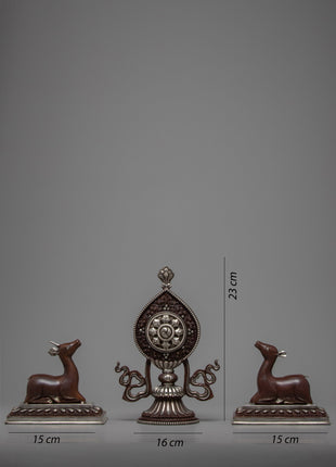Wheel of Dharma | Hand-crafted Dharma Chakra | Zen Decor