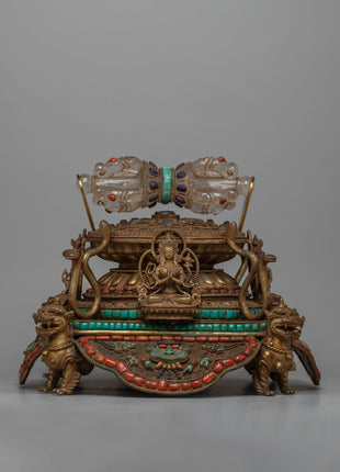 Copper Dharmadhatu With Vajra