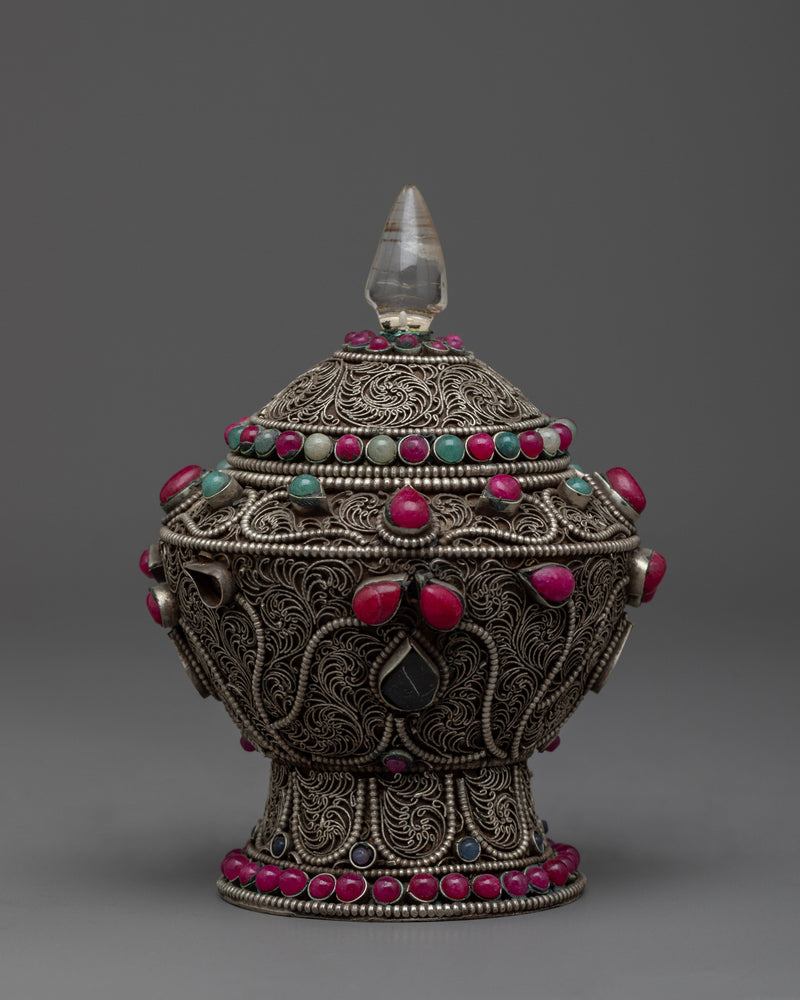 Sacred Dhupur Rice Pot | Tibetan Art Work