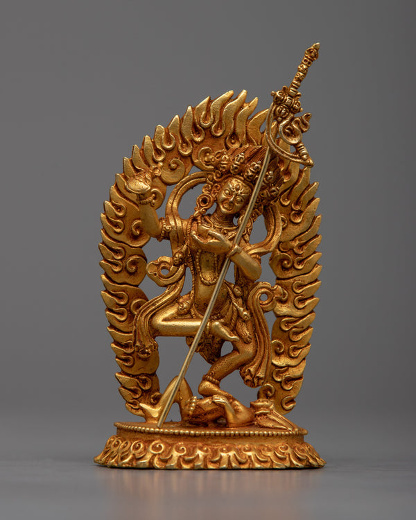 Brass Figurine of a Dancing Dakini, 16H