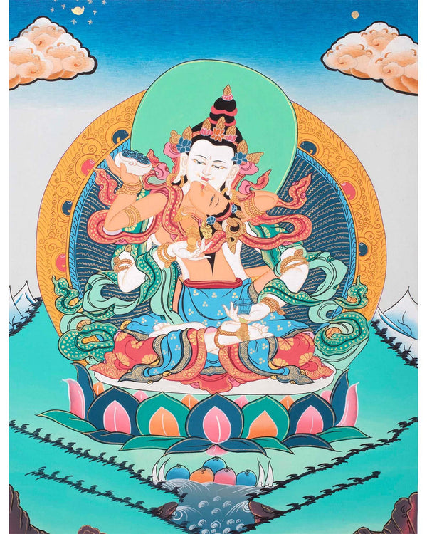 Dorje Sempa Thangka | Tibetan Vajrasattva Art
