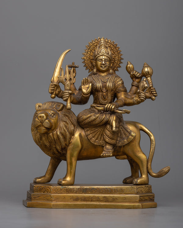 Brass Durga Maa Statue