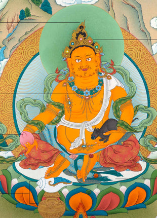 Traditional Wealth Deity Dzambala Thangka