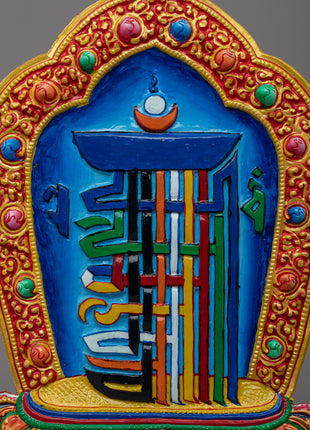Kalachakra Mantra Wall Hanging | Handcrafted Sacred Art