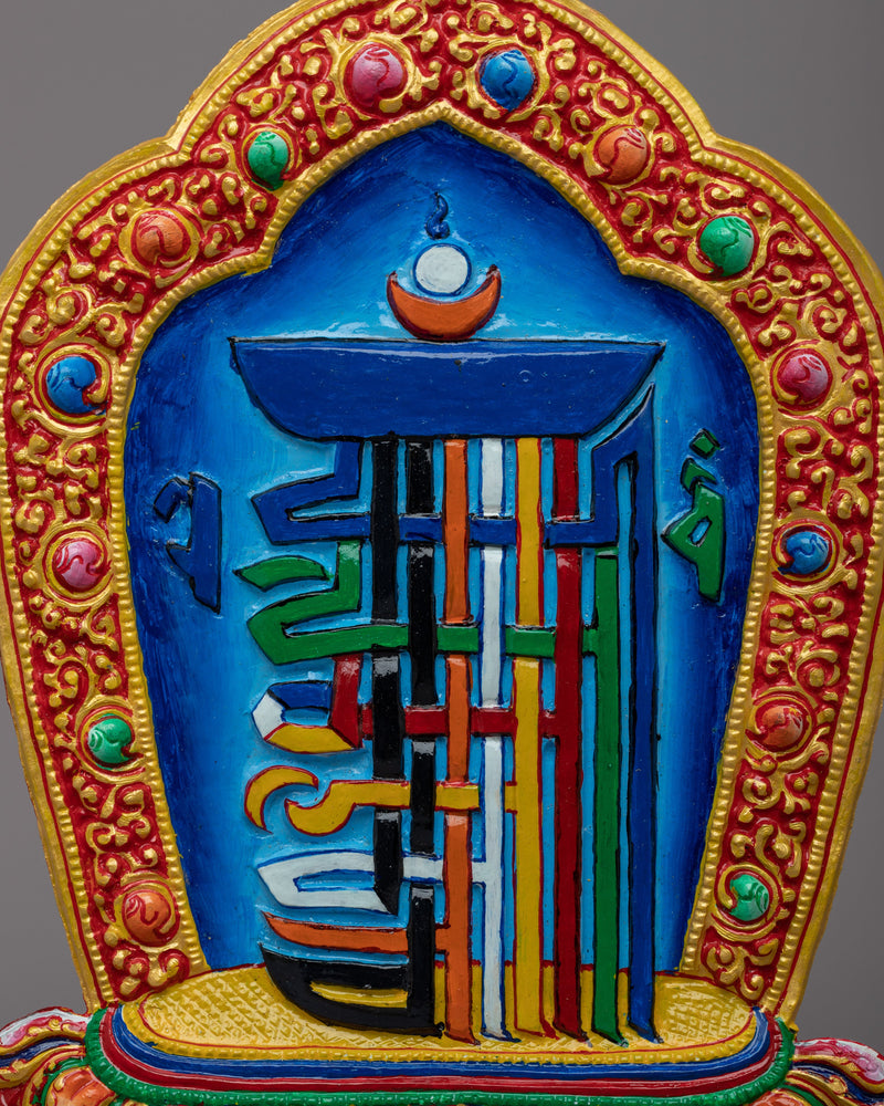 Kalachakra Mantra Wall Hanging | Handcrafted Sacred Art