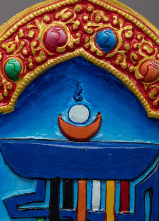 Kalachakra Mantra Wall Hanging | Handcrafted Sacred Art