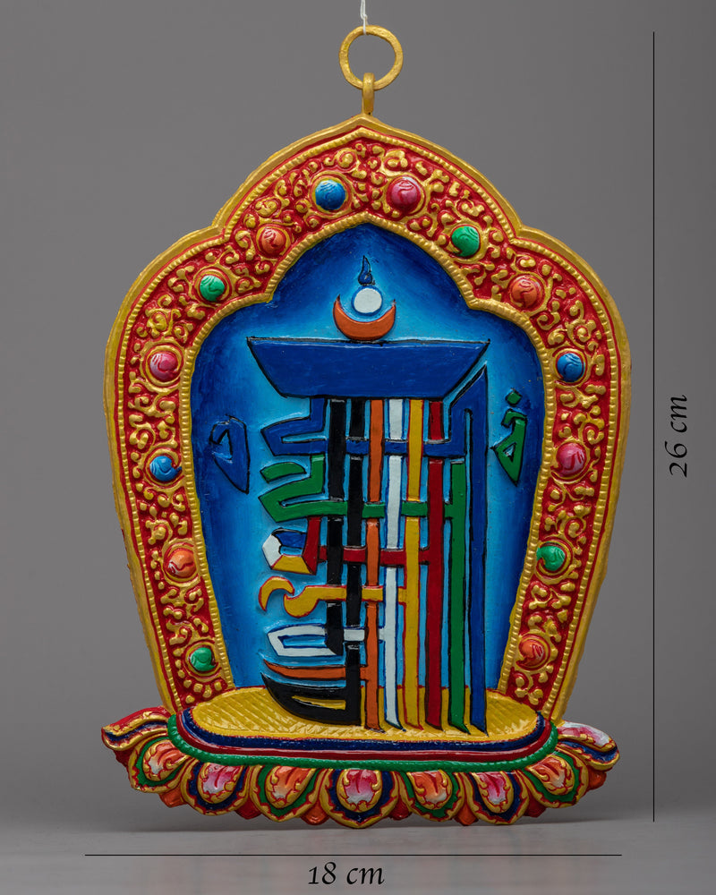 Kalachakra Mantra Symbol | Tibetan Spiritual Artifact for Meditation & Enlightenment