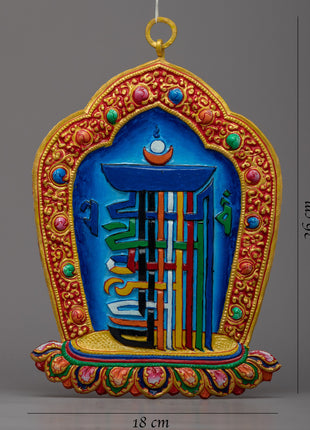 Kalachakra Mantra Wall Hanging | Handcrafted Sacred Art