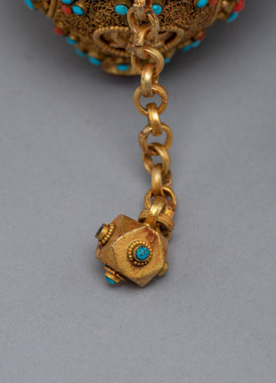 Prayer Wheel Buddhist | 24k Gold Plated