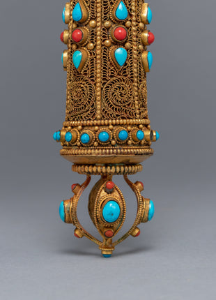 Prayer Wheel Buddhist | 24k Gold Plated