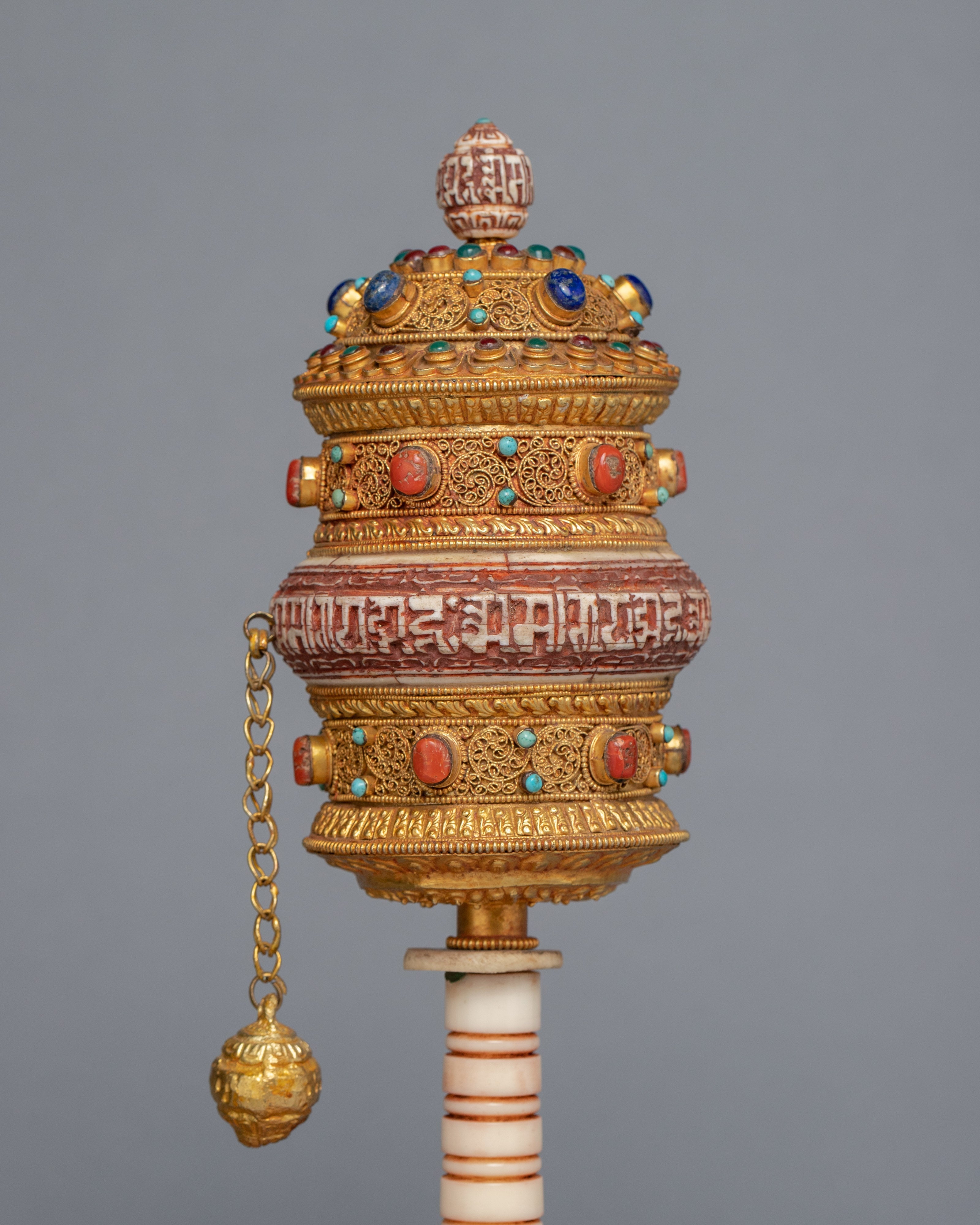 Tibetan Praying Wheel | Mantra crafted Wheel