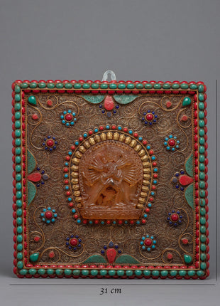 Chakrasamvara Thanka  For Wall Decor | Crystal Stone Statue
