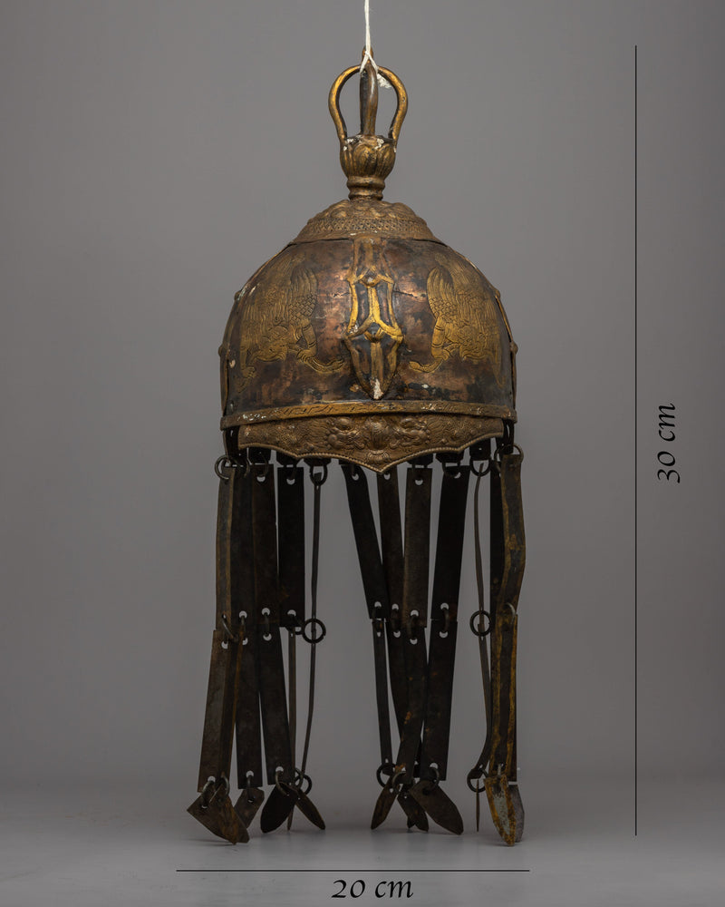 Tibetan Iron Helmet | Battle Helmet for Display & Collection