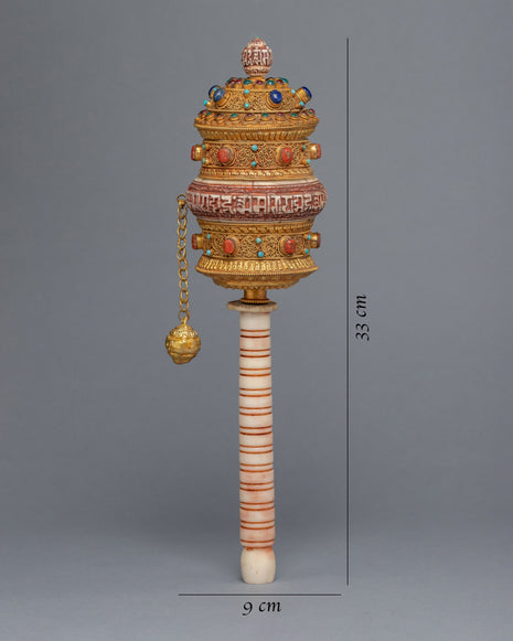 Tibetan Praying Wheel | Mantra crafted Wheel