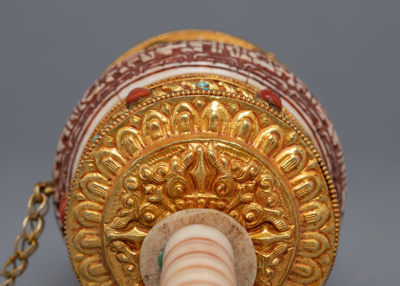 Tibetan Praying Wheel | Mantra crafted Wheel