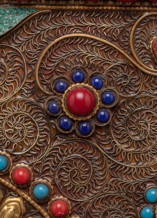 Chakrasamvara Thanka  For Wall Decor | Crystal Stone Statue
