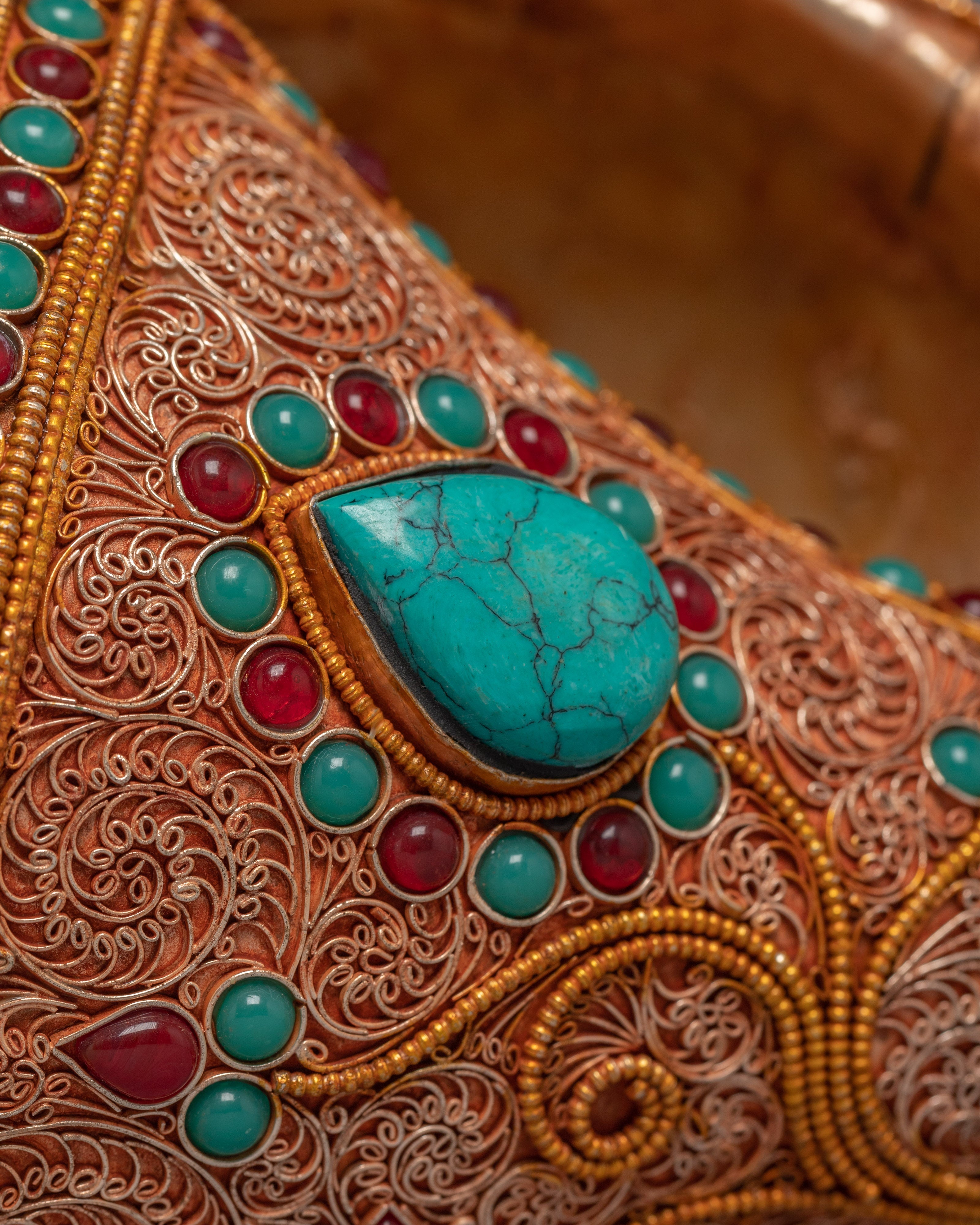 24k Gold Plated Conch Shell Trumpet | Himalayan Art