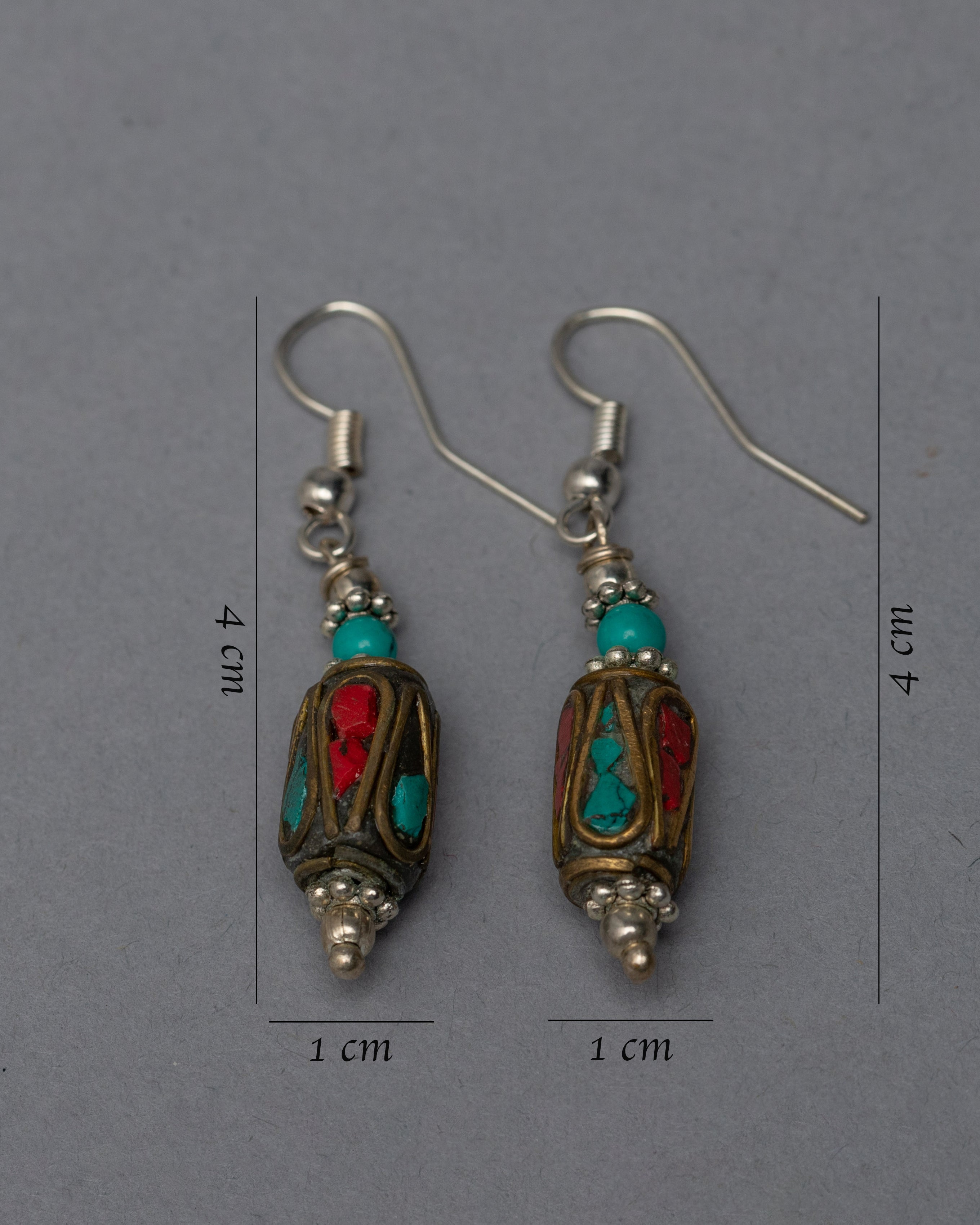 Buddhist Earrings | Tibetan Jewelry