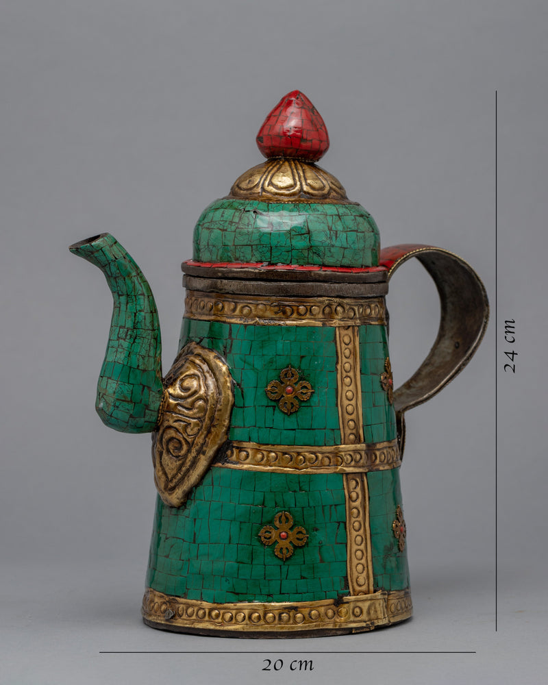 Buddhist Ritual Tea Pot | Himalayan Art Work