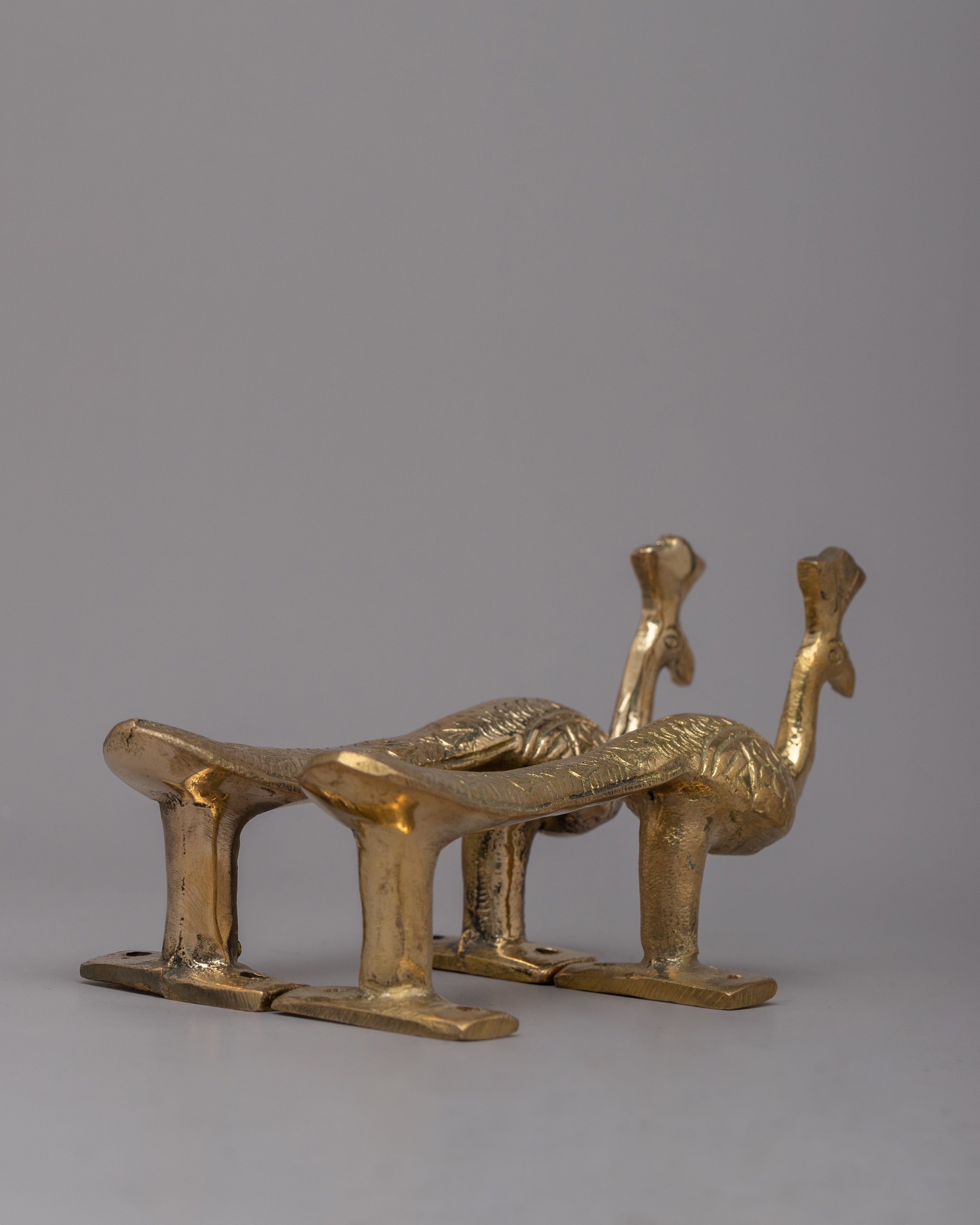 Peacock Door Brass Handle Set | Experience the Splendor of Nature in Your Home