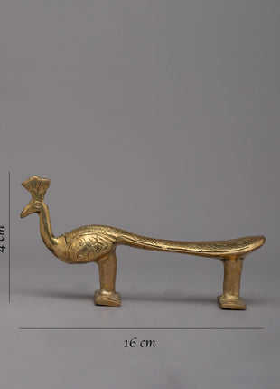 Peacock Door Brass Handle Set | Experience the Splendor of Nature in Your Home