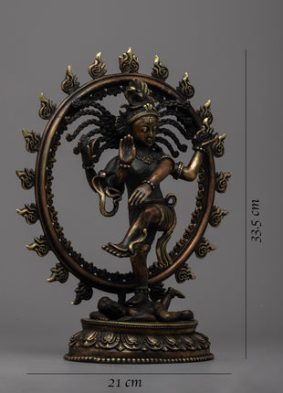 Engraved Shiva Nataraj Statue | Capturing the Dynamic Energy of Shiva