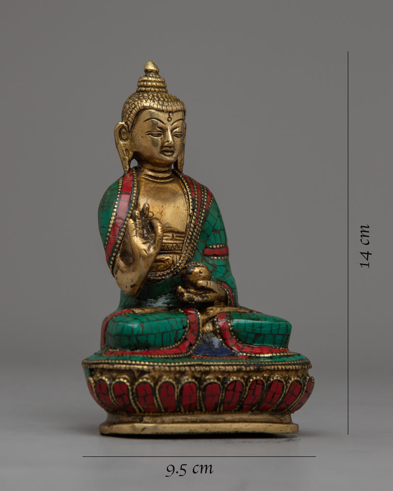 Serene Amoghasiddhi Buddha - Artistic Representation for Inner Peace & Strength