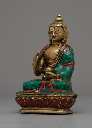 Serene Amoghasiddhi Buddha - Artistic Representation for Inner Peace & Strength