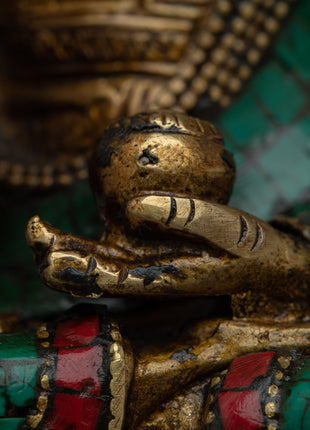 Serene Amoghasiddhi Buddha - Artistic Representation for Inner Peace & Strength