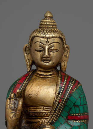 Serene Amoghasiddhi Buddha - Artistic Representation for Inner Peace & Strength