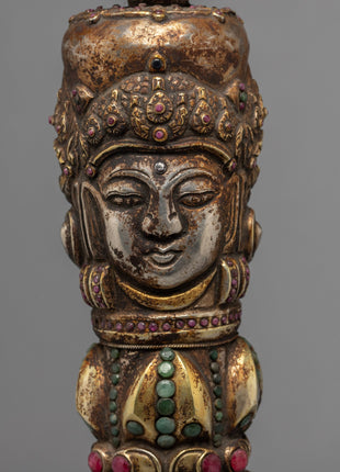 Buddhist Kila Dagger | 24K Gold Plated Phurba