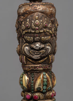 Buddhist Kila Dagger | 24K Gold Plated Phurba