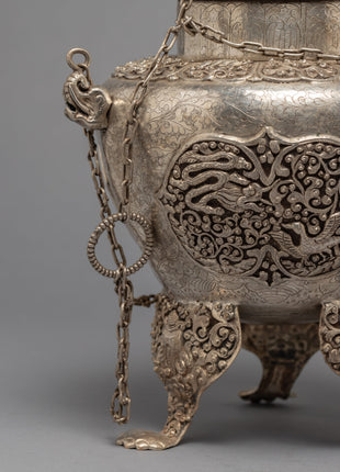 Enclosed Incense Burner | Handcrafted Tibetan Art