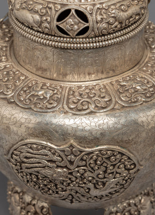 Enclosed Incense Burner | Handcrafted Tibetan Art