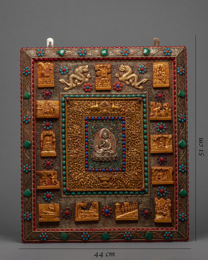 The Life of The Buddha Thangka | Wall Hanging Art