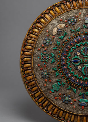 Vishwo Vajra Round Buddhist Mandala | Wall Hanging