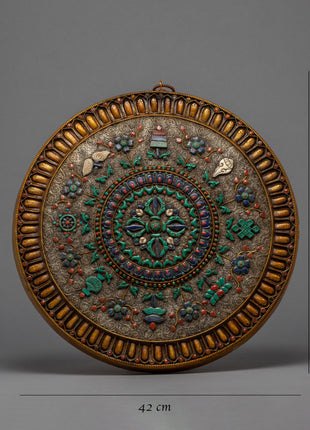 Vishwo Vajra Round Buddhist Mandala | Wall Hanging