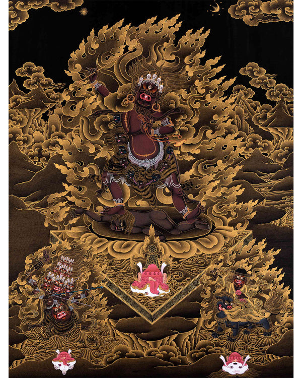 Ekajati| Rahula | Dorje Lekpa | Rahula| Tibetan Art | Thangka Painting