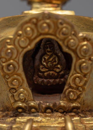24K Gold Plated Stupa |Tibetan Buddhism Stupa