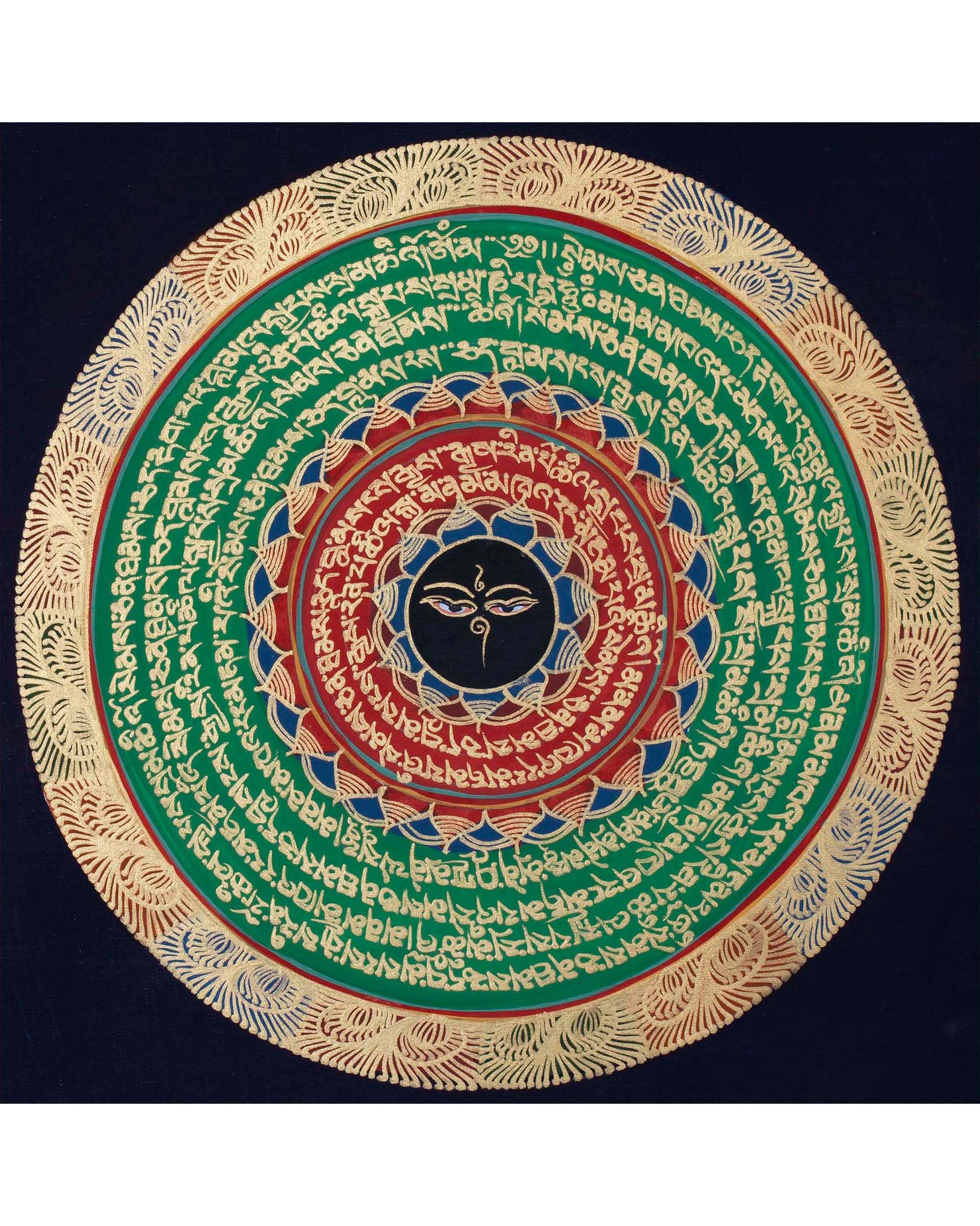 Eye Mandala Thangka | Mantra Mandala