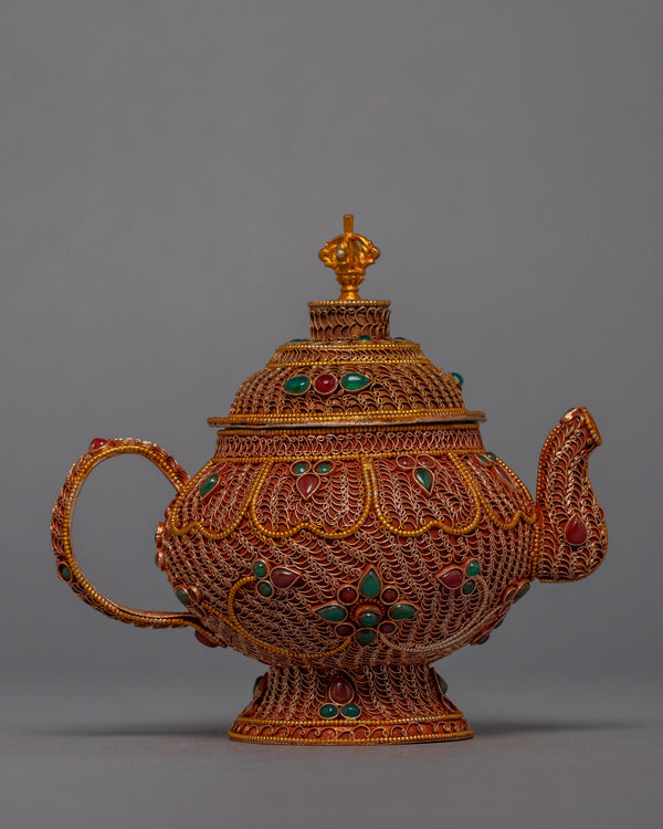 Gem Filigree Tea Pot