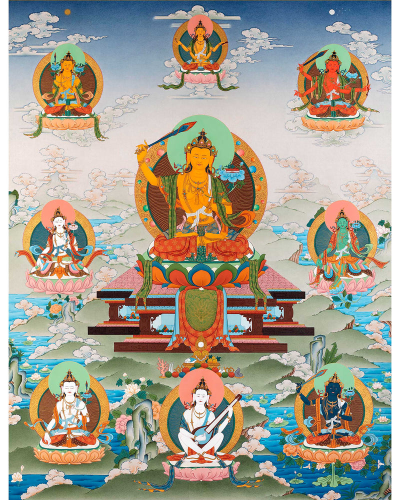 Five Manjushri Thangka