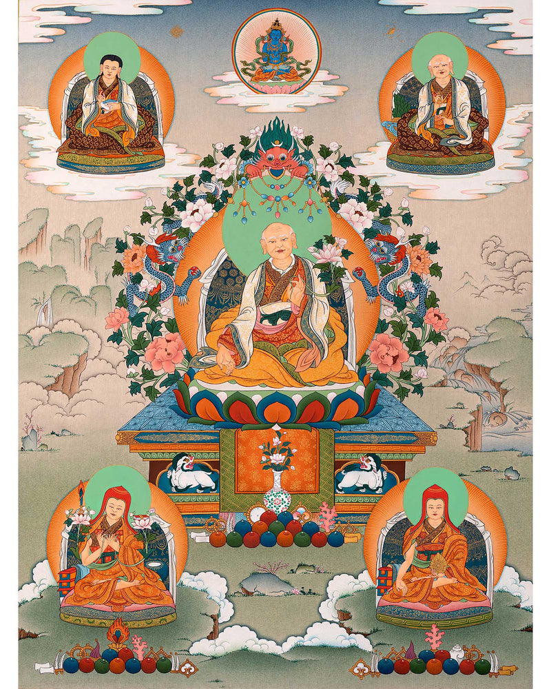 Five sakya masters thangka sakyapa sachen kunga nyingpo