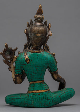 Green Tara Indoor Sculpture  | TIbetan Art Work
